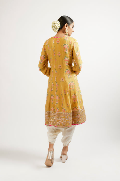 Ekta AG Dhoti Set - Mustard